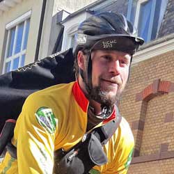 Philipp Gottwald ist Fahrradkurier bei RADsFATZ